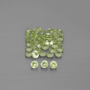 1.19 ct Green Peridot Gemstone, Peridot Gem in Diamond-Cut Shape for Sale.