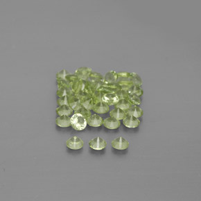 Peridot Gemstone in 2 mm (calibrated) Size for Sale, Peridot Stone in Lively Green Color