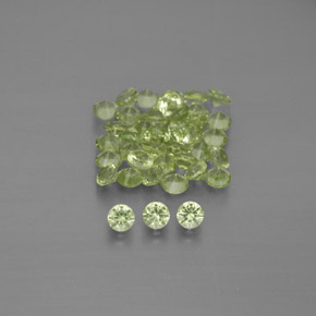 1.21 ct Green Peridot Gemstone, Peridot Gem in Diamond-Cut Shape for Sale.