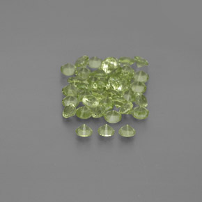 Peridot Gemstone in 2 mm (calibrated) Size for Sale, Peridot Stone in Lively Green Color