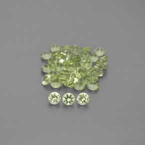 1.19 ct Green Peridot Gemstone, Peridot Gem in Diamond-Cut Shape for Sale.