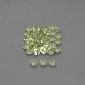 Peridot Gemstones in 2 mm (calibrated) Size for Sale, Peridot Stones in Lively Green Color
