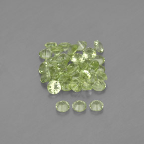 Peridot Gemstone in 2 mm (calibrated) Size for Sale, Peridot Stone in Lively Green Color