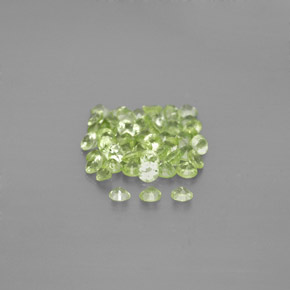 Peridot Gemstone in 2 mm (calibrated) Size for Sale, Peridot Stone in Lively Green Color