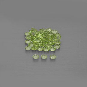 Peridot Gemstone in 2 mm (calibrated) Size for Sale, Peridot Stone in Lively Green Color