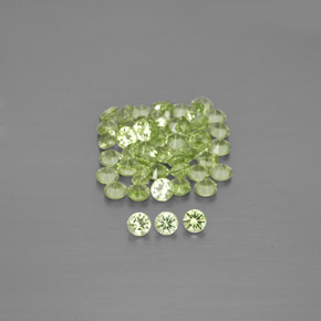 Light Lively Green Peridot Gem - 0ct Diamond-Cut (ID: 344525)