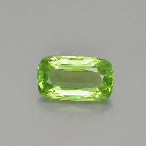 Medium Green Peridot Edelstein - 2.5ct Kissenschliff (ID: 367579)