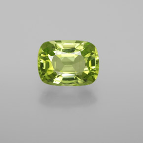 Verde medio Peridoto Gema - 2.2ct Corte en Forma Cojín (ID: 367924)