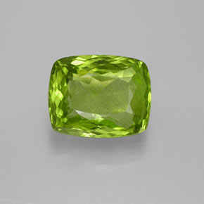 5.1ct Cushion-Cut Lively Green Peridot Gem for sale 5.1ct Cushion-Cut Lively Green Peridot Gem (ID: 371811)