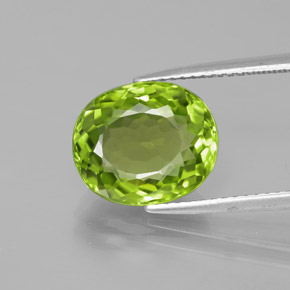 Verde vivo Peridoto Gema - 5.5ct Forma ovalada (ID: 379280)