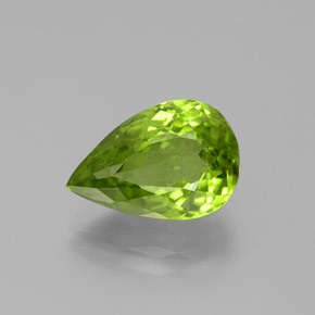 4.9ct Pear Facet Lively Green Peridot for sale thumb image of 4.9ct Pear Facet Lively Green Peridot (ID: 382480)