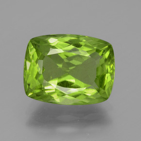 4.6ct Cushion-Cut Lively Green Peridot Gem for sale 4.6ct Cushion-Cut Lively Green Peridot Gem (ID: 398234)