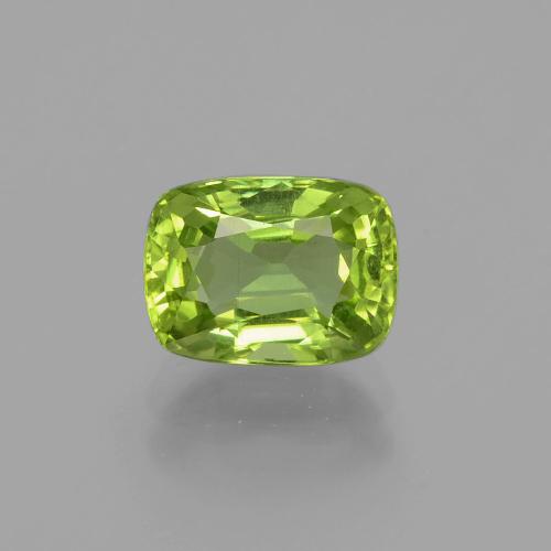 ライブリーグリーン ペリドット 宝石 - 2.5ct クッションカット (ID: 398352)