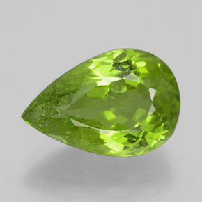 6.7ct Pear Facet Lively Green Peridot for sale thumb image of 6.7ct Pear Facet Lively Green Peridot (ID: 399197)