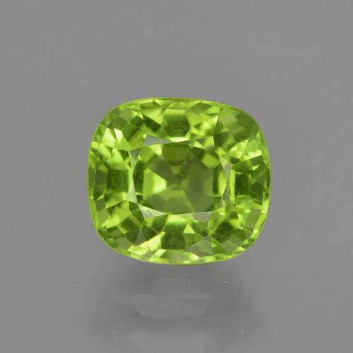 Verde acceso Peridoto Gem - 2ct Taglio a cuscino (ID: 415656)