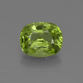 Ярко-зеленый Хризолит Камень - 2.6ct Фасетный Овал (ID: 415824)