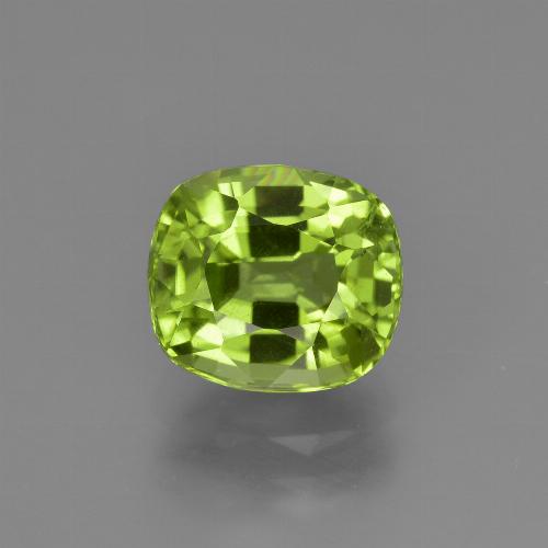 Verde medio Peridoto Gema - 2.5ct Corte en Forma Cojín (ID: 425699)