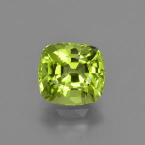 2.5ct Cushion-Cut Lively Green Peridot Gem for sale 2.5ct Cushion-Cut Lively Green Peridot Gem (ID: 425920)