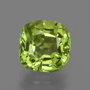 Verde medio Peridoto Gema - 2.1ct Corte en Forma Cojín (ID: 426012)