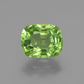 Medium Green Peridot Gem - 2ct Cushion-Cut (ID: 437795)