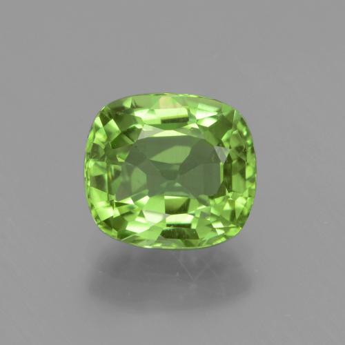 Verde medio Peridoto Gema - 2ct Corte en Forma Cojín (ID: 437796)
