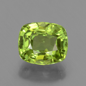 Verde vivo Peridoto Gema - 2.2ct Corte en Forma Cojín (ID: 437907)