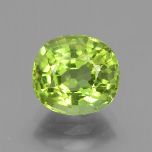 Verde giallastro Peridoto Gem - 2.1ct Ovale sfaccettato (ID: 437909)