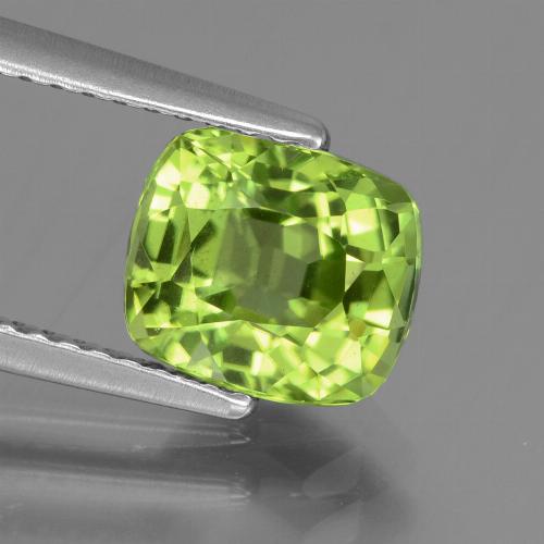 gelblich-grün Peridot Edelstein - 2.1ct Kissenschliff (ID: 437913)
