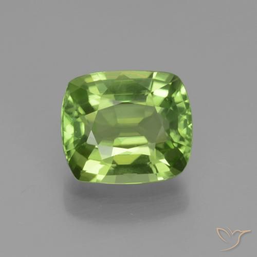 2.09ct Natural Lively Green Peridot, Cushion, VS
