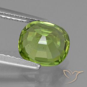 Peridot Gemstone in 7.9 x 7.4 mm Size for Sale, Peridot Stone in Medium Green Color