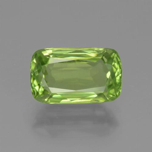 Medium Green Peridot Edelstein - 2.5ct Kissenschliff (ID: 438058)
