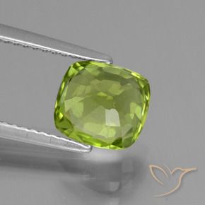 Peridot Gemstone in 7.9 x 7.2 mm Size for Sale, Peridot Stone in Medium Green Color