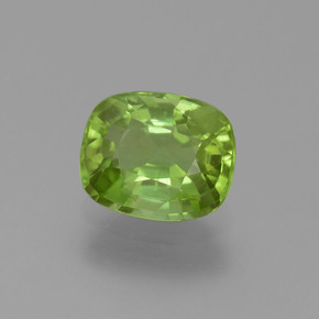 Medium Green Peridoto Gem - 2.2ct Taglio a cuscino (ID: 445818)