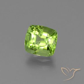 2.00 ct Green Peridot Stone, Natural Peridot in Cushion-Cut Shape for Sale