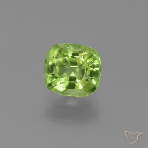 2.01ct Natural Lively Green Peridot, Cushion, VS