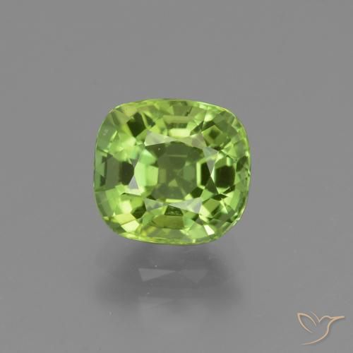 2.06ct Natural Lively Green Peridot, Cushion, VS