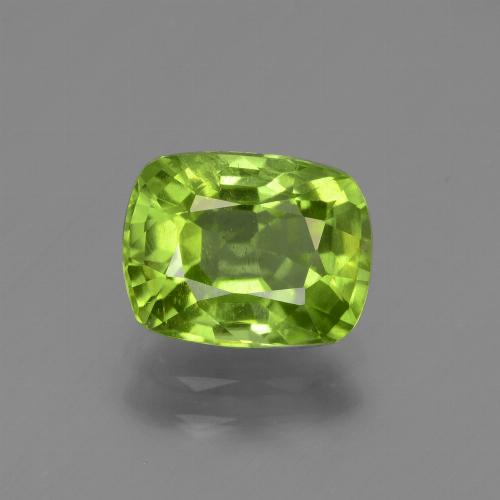 Verde vivo Peridoto Gema - 2.2ct Corte en Forma Cojín (ID: 447510)
