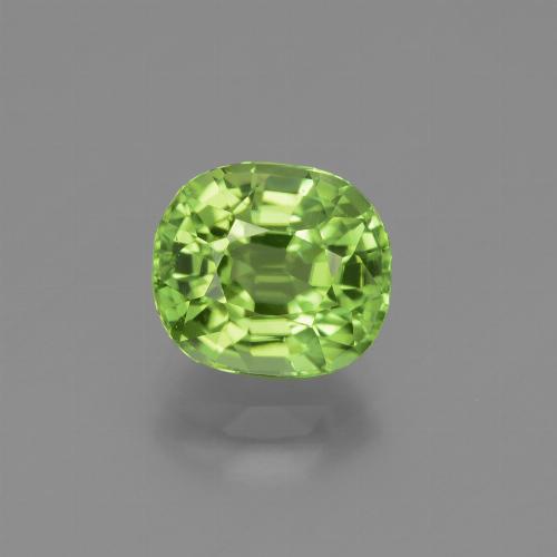 Ярко-зеленый Хризолит Камень - 2.5ct Фасетный Овал (ID: 447540)