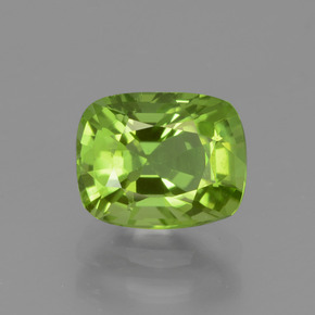 Verde medio Peridoto Gema - 2.2ct Corte en Forma Cojín (ID: 447562)