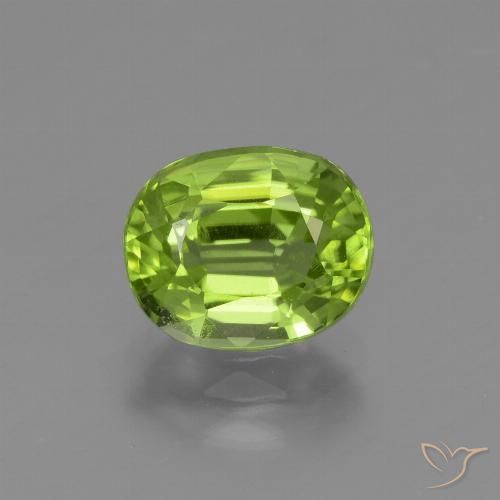 Verde vivo Peridoto Gema - 2.1ct Forma ovalada (ID: 447593)