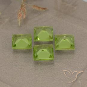 Peridot Gemstones in 5 x 5 mm (calibrated) Size for Sale, Peridot Stones in Light Green Color