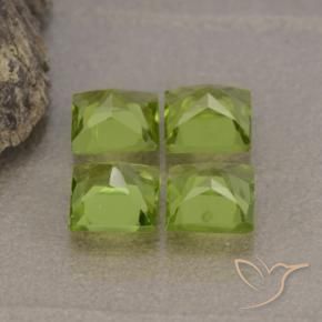 Peridot Gemstones in 5 x 5 mm (calibrated) Size for Sale, Peridot Stones in Lively Green Color