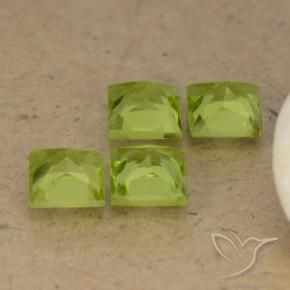 Peridot Gemstones in 5 x 5 mm (calibrated) Size for Sale, Peridot Stones in Lively Green Color