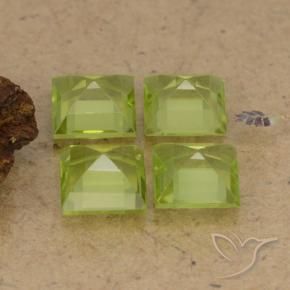 Peridot Gemstones in 5 x 5 mm (calibrated) Size for Sale, Peridot Stones in Lively Green Color