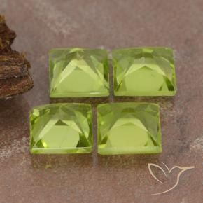 Peridot Gemstones in 5 x 5 mm (calibrated) Size for Sale, Peridot Stones in Yellowish Green Color