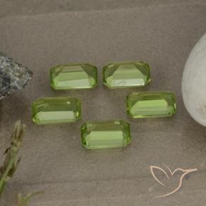 Peridot Gemstones in 6 x 4 mm (calibrated) Size for Sale, Peridot Stones in Medium Green Color