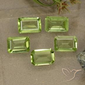 2.02 ctw Green Peridot Stones, Natural Peridot in Octagon Step Cut Shape for Sale