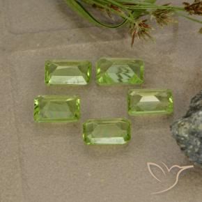 Peridot Gemstones in 6 x 4 mm (calibrated) Size for Sale, Peridot Stones in Light Lively Green Color