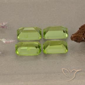 Peridot Gemstones in 6 x 4 mm (calibrated) Size for Sale, Peridot Stones in Medium Green Color