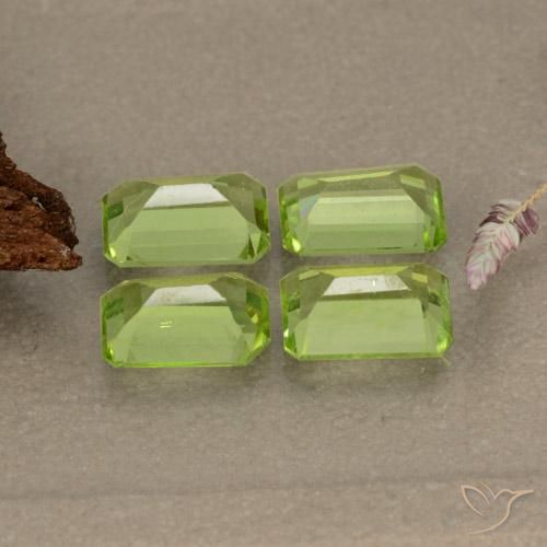 Peridot Gemstones in 6.2 x 4.2 mm Size for Sale, Peridot Stones in Medium Green Color